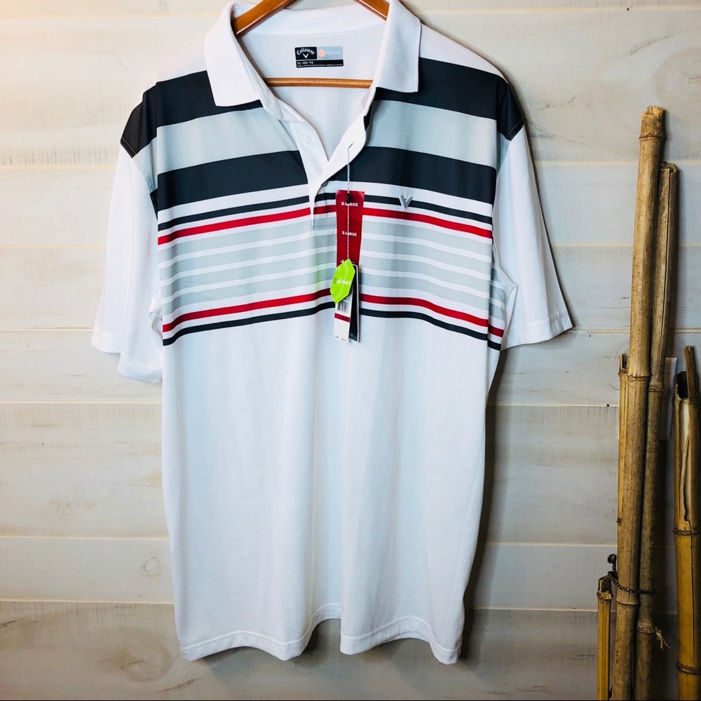 Callaway NWT Opti Stretch Optidri Polo Golf Shirt